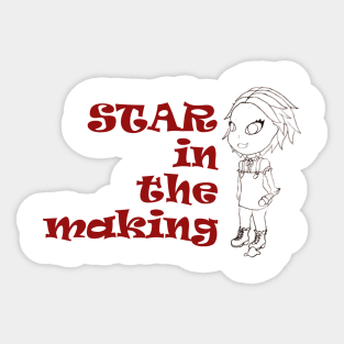 star in the making Sticker